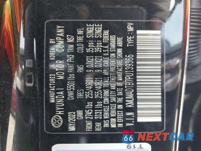 Zdjęcie 13 z 13 samochodu: 2023 GENESIS GV70 2.5T STANDARD VIN:KMUMADTB7PU139366 - miniatura