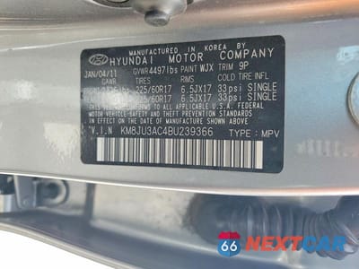 Zdjęcie 13 z 13 samochodu: 2011 HYUNDAI TUCSON GLS VIN:KM8JU3AC4BU239366 - miniatura