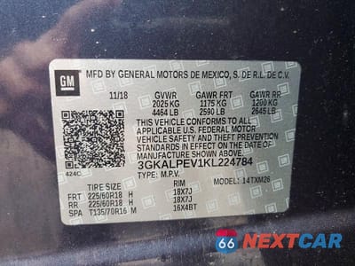 Zdjęcie 13 z 13 samochodu: 2019 GMC TERRAIN SLT VIN:3GKALPEV1KL224784 - miniatura