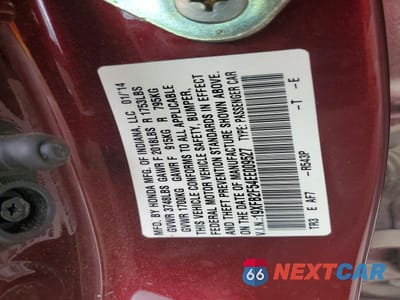 Zdjęcie 12 z 12 samochodu: 2014 HONDA CIVIC LX VIN:19XFB2F54EE009527 - miniatura