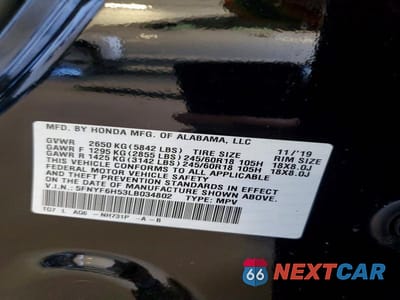 Zdjęcie 13 z 13 samochodu: 2020 HONDA PILOT EXL VIN:5FNYF6H53LB034802 - miniatura