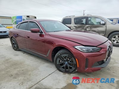 Czwarte zdjęcie samochodu z boku: 2024 BMW I4 EDRIVE 40 VIN:WBY73AW08RFS33572 - miniatura