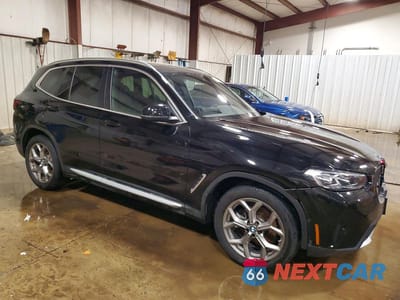 Czwarte zdjęcie samochodu z boku: 2022 BMW X3 XDRIVE30I VIN:5UX53DP08N9N08194 - miniatura