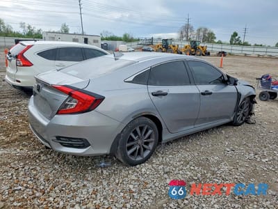 Trzecie zdjęcie samochodu z tyłu: 2019 HONDA CIVIC EX VIN:19XFC1F37KE000600 - miniatura