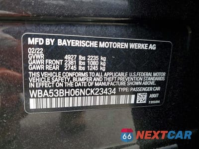 Zdjęcie 13 z 13 samochodu: 2022 BMW 530 I VIN:WBA53BH06NCK23434 - miniatura