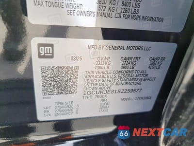 Zdjęcie 13 z 13 samochodu: 2025 CHEVROLET SILVERADO K1500 HIGH COUNTRY VIN:1GCUKJE81SZ259577 - miniatura