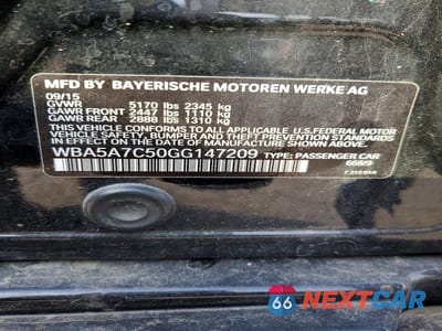 Zdjęcie 13 z 13 samochodu: 2016 BMW 528 XI VIN:WBA5A7C50GG147209 - miniatura
