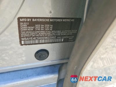 Zdjęcie 12 z 12 samochodu: 2013 BMW 740 LI VIN:WBAYE4C5XDDW22992 - miniatura
