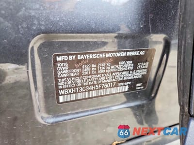 Zdjęcie 12 z 12 samochodu: 2017 BMW X1 XDRIVE28I VIN:WBXHT3C34H5F76017 - miniatura
