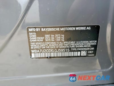 Zdjęcie 13 z 13 samochodu: 2020 BMW 750 XI VIN:WBA7U2C0XLGJ59515 - miniatura