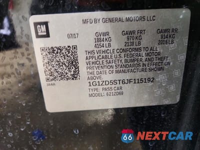 Zdjęcie 12 z 12 samochodu: 2018 CHEVROLET MALIBU LT VIN:1G1ZD5ST6JF115192 - miniatura