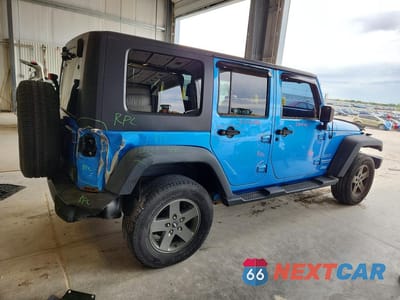 Trzecie zdjęcie samochodu z tyłu: 2010 JEEP WRANGLER UNLIMITED SPORT VIN:1J4BA3H12AL225471 - miniatura