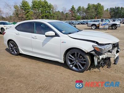 Czwarte zdjęcie samochodu z boku: 2019 ACURA TLX TECHNOLOGY VIN:19UUB1F65KA002872 - miniatura