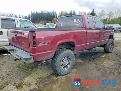 Trzecie zdjęcie samochodu z tyłu: 1996 GMC SIERRA K1500 VIN:1GTEK19R6TE504843 - miniatura