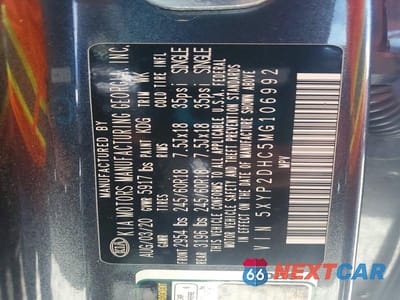 Zdjęcie 14 z 14 samochodu: 2021 KIA TELLURIDE LX VIN:5XYP2DHC5MG106992 - miniatura