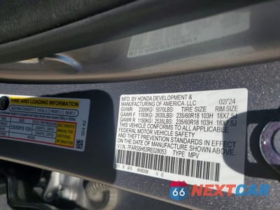 Zdjęcie 13 z 13 samochodu: 2024 HONDA CR-V SPORT VIN:7FARS5H53RE028053 - miniatura