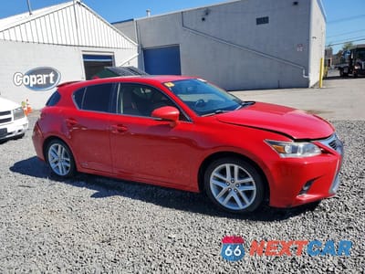 Czwarte zdjęcie samochodu z boku: 2015 LEXUS CT 200 VIN:JTHKD5BH1F2223107 - miniatura