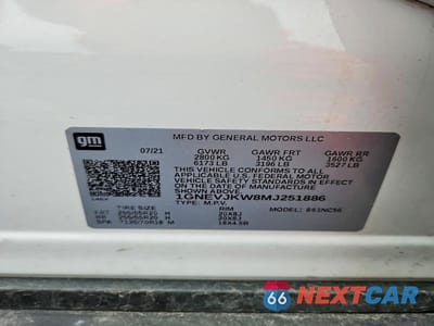 Zdjęcie 13 z 13 samochodu: 2021 CHEVROLET TRAVERSE RS VIN:1GNEVJKW8MJ251886 - miniatura