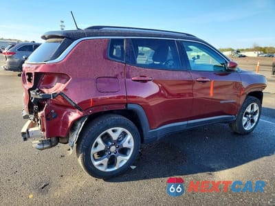 Trzecie zdjęcie samochodu z tyłu: 2021 JEEP COMPASS LIMITED VIN:3C4NJDCB0MT594749 - miniatura