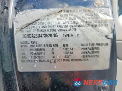 Zdjęcie 12 z 12 samochodu: 2007 CHEVROLET HHR LT VIN:3GNDA23D47S520706 - miniatura