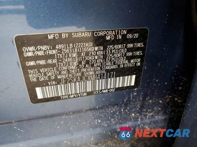 Zdjęcie 13 z 13 samochodu: 2021 SUBARU FORESTER PREMIUM VIN:JF2SKAJCXMH414171 - miniatura