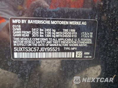 Zdjęcie 13 z 13 samochodu: 2018 BMW X3 XDRIVEM40I VIN:5UXTS3C57J0Y95521 - miniatura