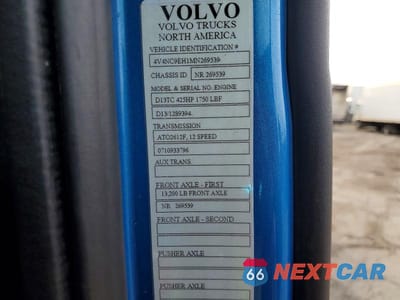 Zdjęcie 10 z 10 samochodu: 2021 VOLVO VNL SEMI TRUCK VIN:4V4NC9EH1MN269539 - miniatura