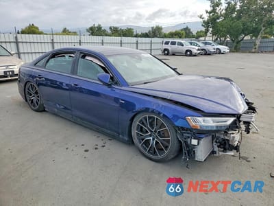 Czwarte zdjęcie samochodu z boku: 2021 AUDI A8 L VIN:WAU8EAF88MN013723 - miniatura