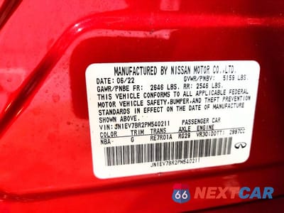 Zdjęcie 12 z 12 samochodu: 2023 INFINITI Q50 LUXE VIN:JN1EV7BR2PM540211 - miniatura