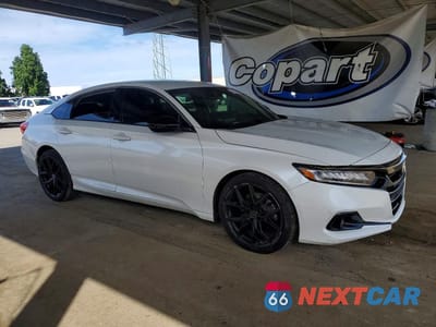 Czwarte zdjęcie samochodu z boku: 2021 HONDA ACCORD SPORT VIN:1HGCV1F39MA009156 - miniatura