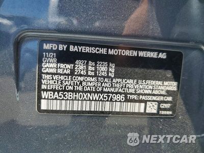 Zdjęcie 12 z 12 samochodu: 2022 BMW 530 I VIN:WBA53BH0XNWX57986 - miniatura