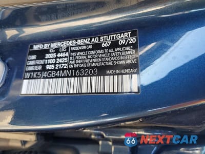 Zdjęcie 13 z 13 samochodu: 2021 MERCEDES-BENZ CLA 250 VIN:W1K5J4GB4MN163203 - miniatura