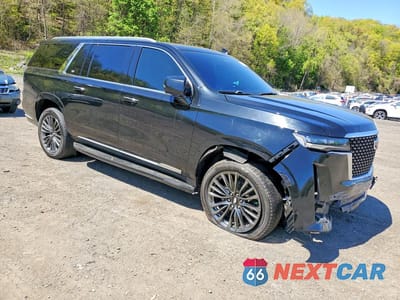Czwarte zdjęcie samochodu z boku: 2022 CADILLAC ESCALADE ESV PREMIUM LUXURY VIN:1GYS4KKL3NR279263 - miniatura