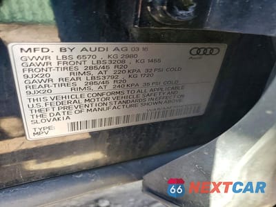 Zdjęcie 12 z 12 samochodu: 2017 AUDI Q7 PRESTIGE VIN:WA1VAAF70HD012662 - miniatura