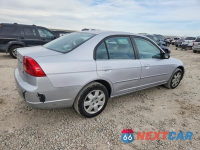 Trzecie zdjęcie samochodu z tyłu: 2002 HONDA CIVIC EX VIN:1HGES26752L074131 - miniatura