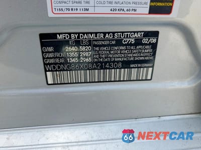 Zdjęcie 12 z 12 samochodu: 2008 MERCEDES-BENZ S 550 4MATIC VIN:WDDNG86X08A214308 - miniatura