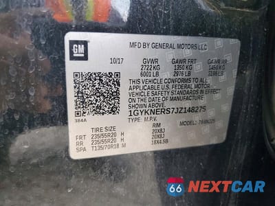 Zdjęcie 14 z 14 samochodu: 2018 CADILLAC XT5 PREMIUM LUXURY VIN:1GYKNERS7JZ148276 - miniatura