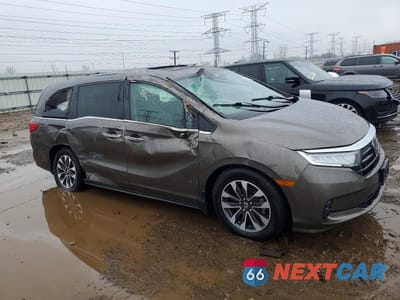 Czwarte zdjęcie samochodu z boku: 2022 HONDA ODYSSEY EXL VIN:5FNRL6H76NB046993 - miniatura