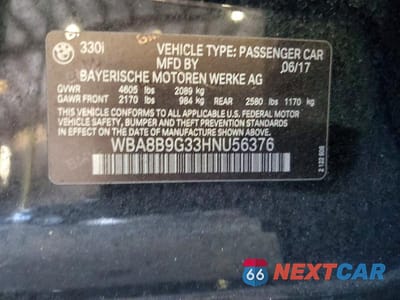 Zdjęcie 12 z 12 samochodu: 2017 BMW 330 I VIN:WBA8B9G33HNU56376 - miniatura