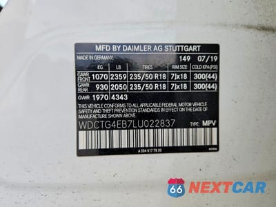Zdjęcie 13 z 13 samochodu: 2020 MERCEDES-BENZ GLA 250 VIN:WDCTG4EB7LU022837 - miniatura