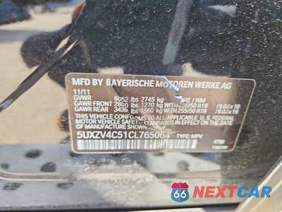 Zdjęcie 13 z 13 samochodu: 2012 BMW X5 XDRIVE35I VIN:5UXZV4C51CL765064 - miniatura