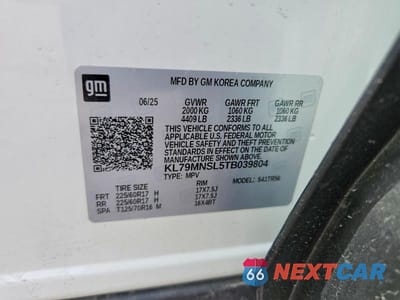 Zdjęcie 13 z 13 samochodu: 2026 CHEVROLET TRAILBLAZER LS VIN:KL79MNSL5TB039804 - miniatura