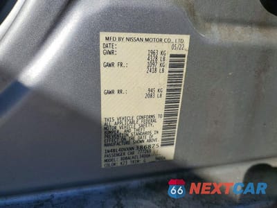 Zdjęcie 12 z 12 samochodu: 2022 NISSAN ALTIMA SV VIN:1N4BL4DVXNN386875 - miniatura