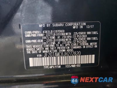 Zdjęcie 12 z 12 samochodu: 2018 SUBARU CROSSTREK LIMITED VIN:JF2GTAMC8JH272820 - miniatura