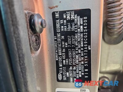 Zdjęcie 13 z 13 samochodu: 2012 KIA SORENTO LX VIN:5XYKT3A69CG254308 - miniatura