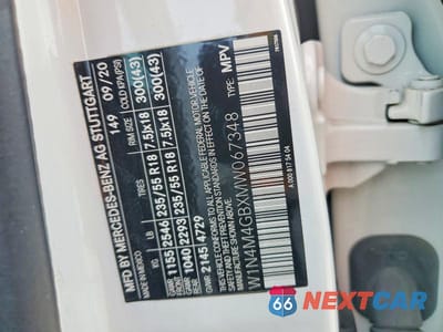 Zdjęcie 12 z 12 samochodu: 2021 MERCEDES-BENZ GLB 250 VIN:W1N4M4GBXMW067348 - miniatura