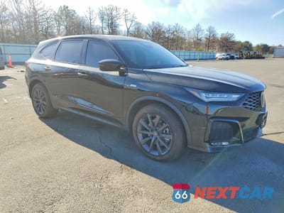 Czwarte zdjęcie samochodu z boku: 2025 ACURA MDX A-SPEC VIN:5J8YE1H09SL000483 - miniatura
