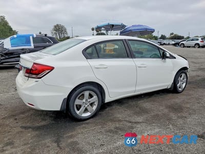 Trzecie zdjęcie samochodu z tyłu: 2013 HONDA CIVIC EX VIN:2HGFB2F84DH503580 - miniatura