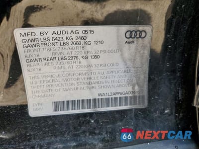 Zdjęcie 12 z 12 samochodu: 2016 AUDI Q5 PREMIUM PLUS VIN:WA1L2AFP8GA004121 - miniatura