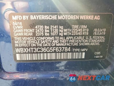 Zdjęcie 13 z 13 samochodu: 2016 BMW X1 XDRIVE28I VIN:WBXHT3C36G5F63784 - miniatura